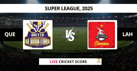 QUE vs LAH Live scores, Scorecard & H2H .